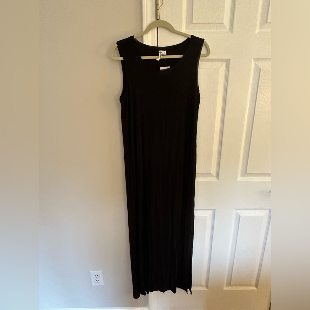 Others Follow Black Slinky Tank Maxi Dress